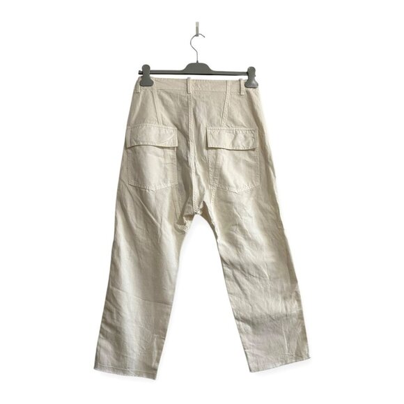 Nili Lotan Luna Pants, Size 4, Eggshell-white, Cotton/Linen, NWT $355 - Picture 4 of 14